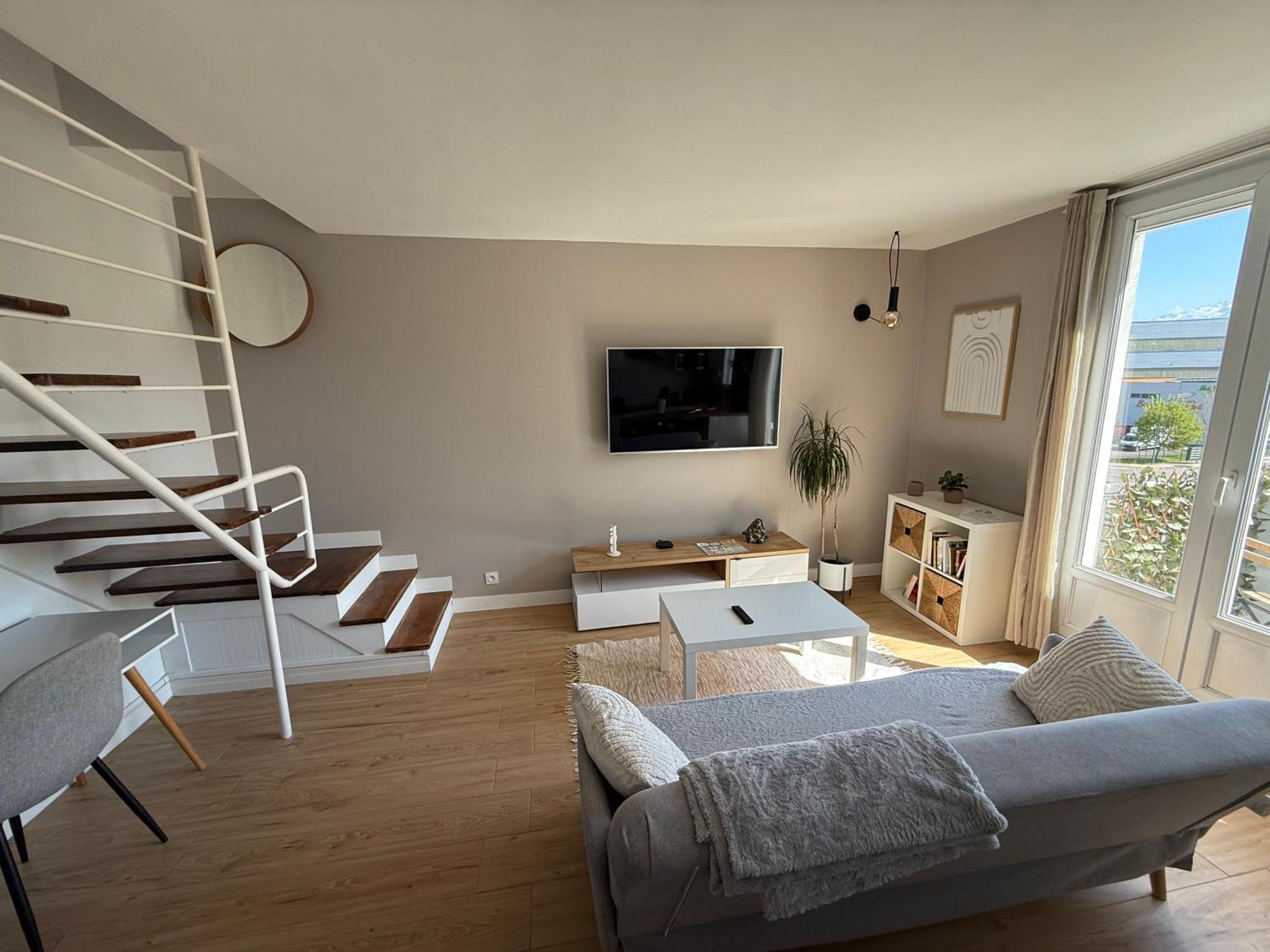 Superbe Duplex Avec Parking Gratuit Lejlighed Grenoble Eksteriør billede
