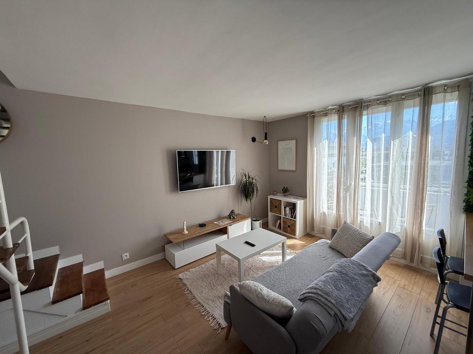 Superbe Duplex Avec Parking Gratuit Lejlighed Grenoble Eksteriør billede